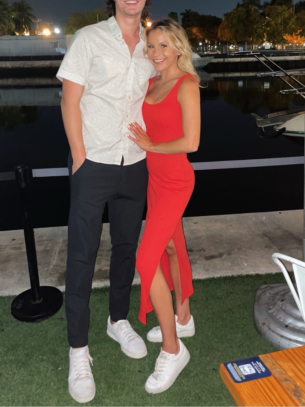 Red Sleeveless French connection Bodycon Dress